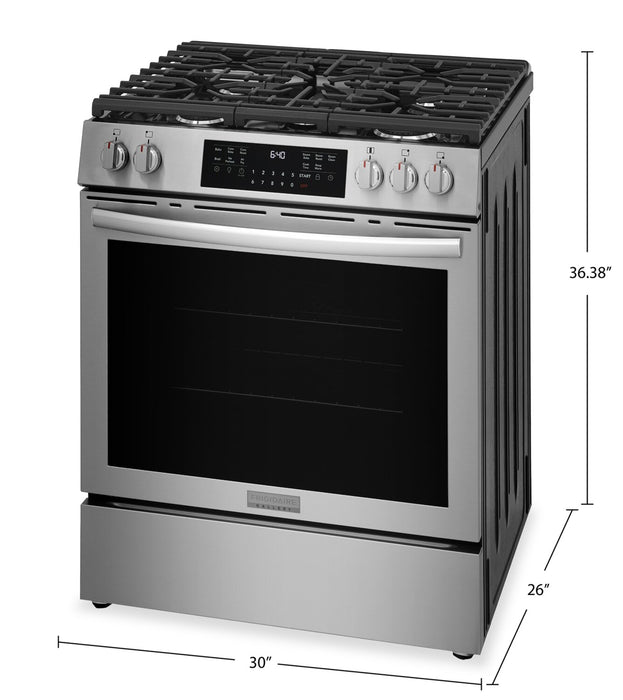 Frigidaire Gallery 5.1 Cu. Ft. Gas Range with Air Fry – Stainless Steel - GCFG3059BF\t