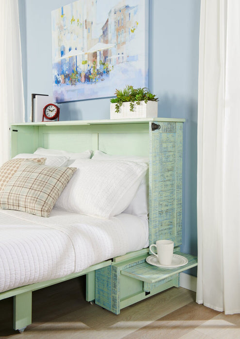 Parker Cabinet Bed, Seafoam - Queen Size