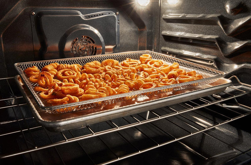 Whirlpool 30\" 5.0 Cu. Ft. Gas Range with Air Cooking – Black - WFGS4530SB