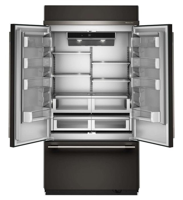 KitchenAid 24.2 Cu. Ft. 42\" French Door Bottom Mount Refrigerator – Black Ore - KBFN542SBE