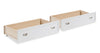 Quinn Trundle Drawers for Bed or Bunk, Set of 2 - White