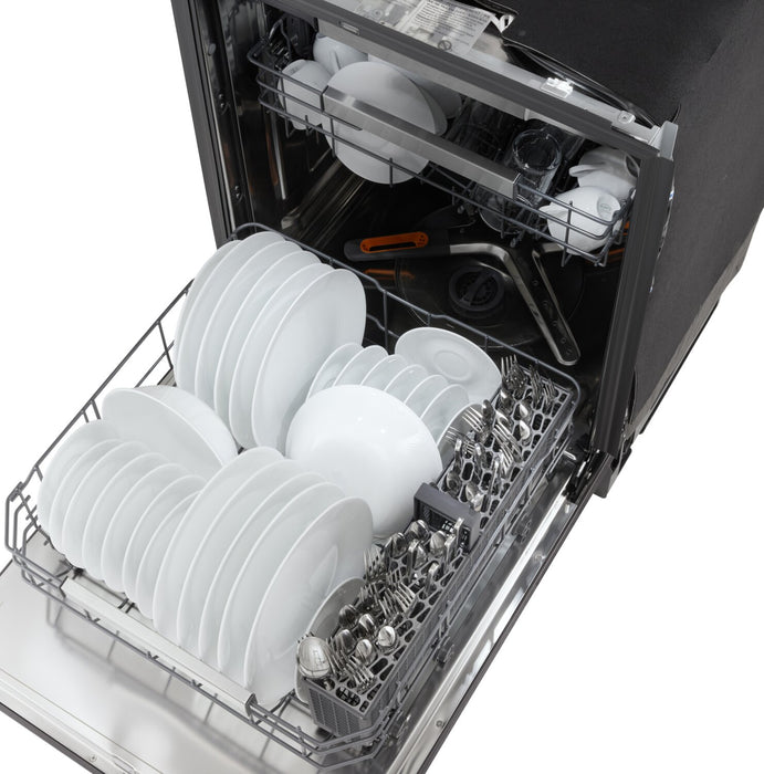 LG 24\" 44 dBA Built-In Top-Control Dishwasher with QuadWash® Pro - Black Stainless Steel - LDNPM654D