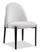 ["Kort & Co. Capri Dining Chair with Linen-Look Fabric, Metal - Beige"]