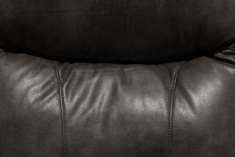 Ellis 32\" Faux Leather Glider Power Reclining Chair – Grey 