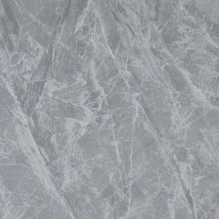 Arlo Dining Table with Sintered Stone Top, 55\"W, Metal - Grey/Black