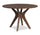 Rain Dining Table, 45"W Round - Brown