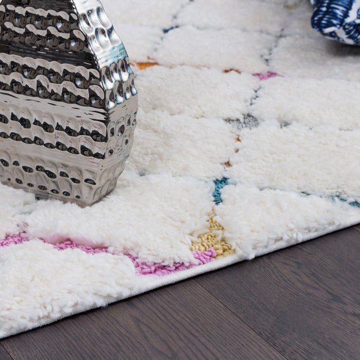 Robin Multi-Colour Moroccan Shag Area Rug - 7'11\" x 10'10\"