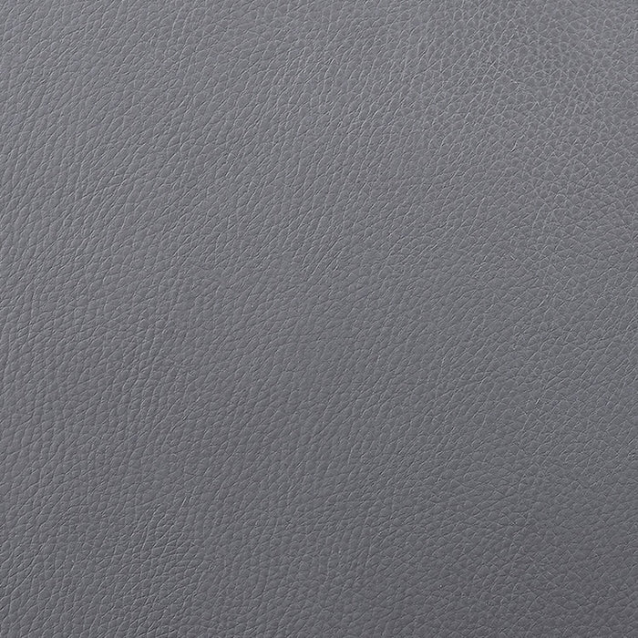 Java Barstool with Swivel & Adjustable Seat, Vegan Leather Fabric, Metal - Grey