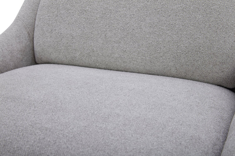 Clay Dining Chair with Polyester Fabric - Dove Grey