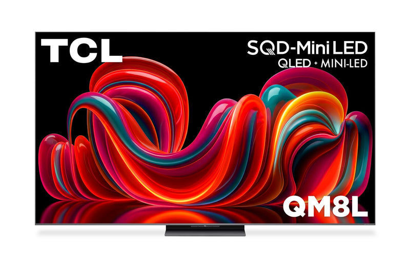 TCL 75\" QM8L SQD Mini-LED 4K Smart Google TV (75QM8L) - 2026 Model