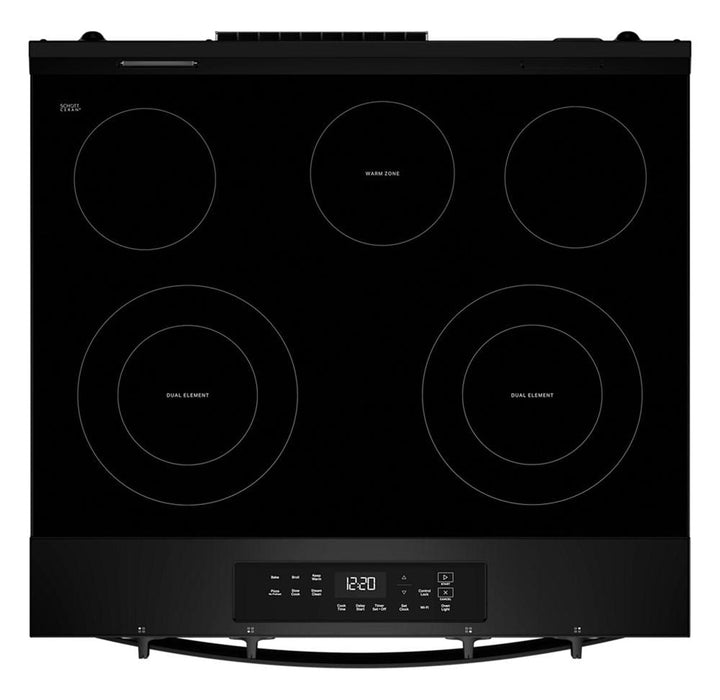 Whirlpool 30\" 5.3 Cu. Ft. Electric Smart Range with No Preheat Mode – Black - YWSES3330TB