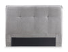 Amos Upholstered Headboard in Grey Fabric, Tufted - Full Size