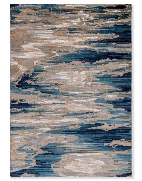 Samantha Multi-Coloured Contemporary Area Rug – 6'7\" x 9'6\" 
