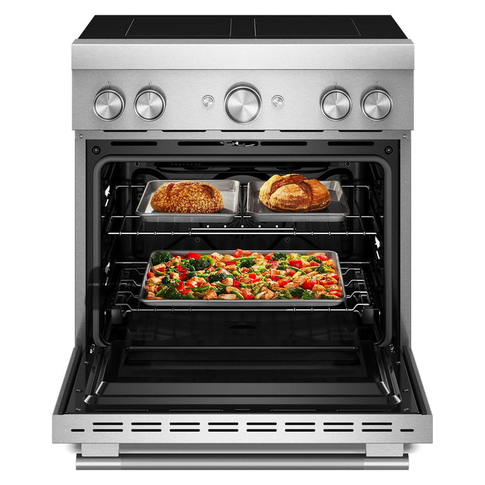 KitchenAid 30\" 4.1 Cu. Ft. Freestanding Convection Range with No Preheat Air Fry - Stainless Steel - KFIS930SSS