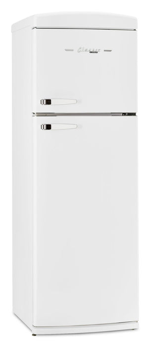 Unique Classic Retro 24\" 11 Cu Ft. Top Freezer Refrigerator – Marshmallow White - UNQ-310L W TM