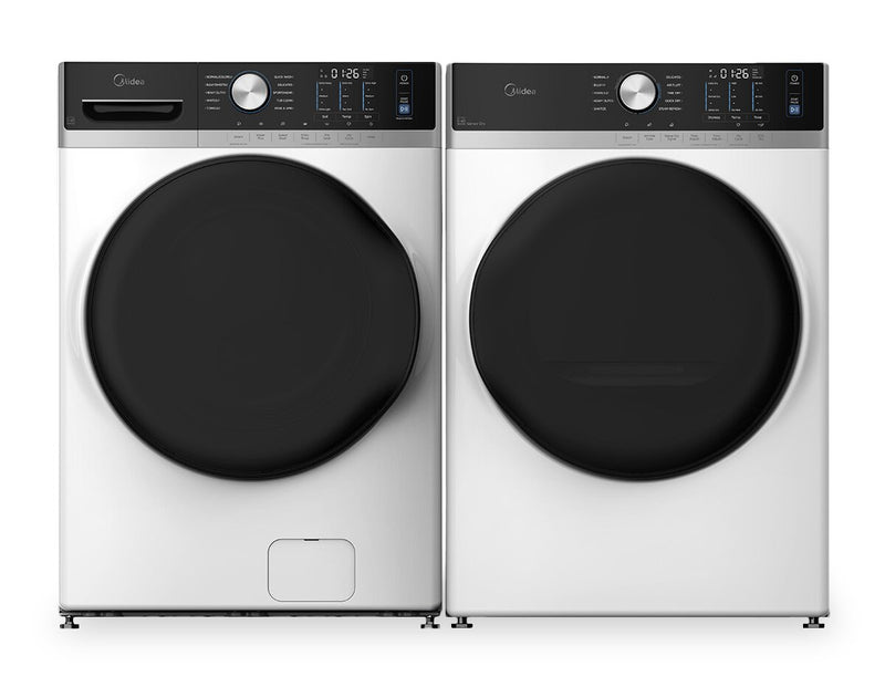 Midea 5.2 Cu. Ft. Front Load Washer with Steam Care – White - MLHW52S7AWW