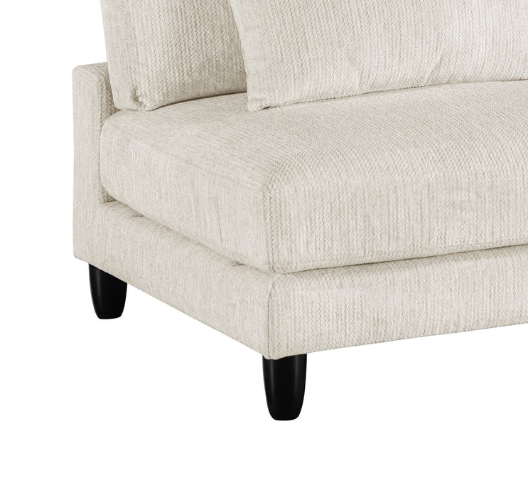 Lounge 6-Piece Chenille Modular Sectional – Beige 