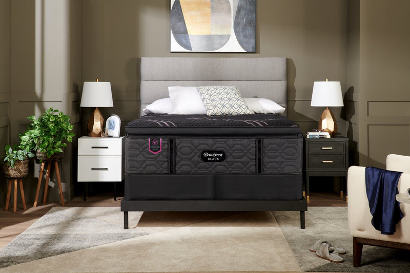 Beautyrest Black Signature Orchid Euro Pillowtop King Mattress Set