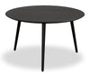 Viola 29.5\" Modern Round Top Coffee Table – Black Ash 