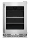 KitchenAid 24\" Undercounter Refrigerator with Metallic Accents – PrintShield Stainless Steel - KURR524SPS