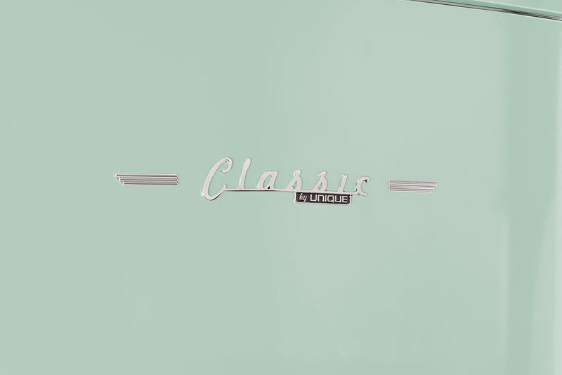 Unique Classic Retro 28\" 17 Cu Ft. Bottom Mount Refrigerator - Green - UNQ-455L LG AC