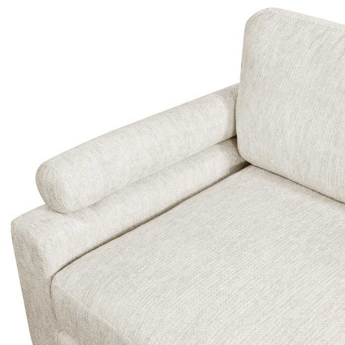 Lounge 5-Piece Chenille Modular Sectional – Beige 