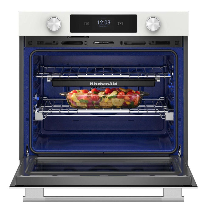 KitchenAid 30\" Smart Electric Single Wall Oven - White - KOES730SWH