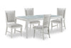 Vida 5pc Dining Set with Table & 4 Chairs, 78\"W - Sand