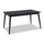 ["Astro Dining Table, Tapered Legs, 59.1##PACKAGEDETAILSquot;W - Black"]