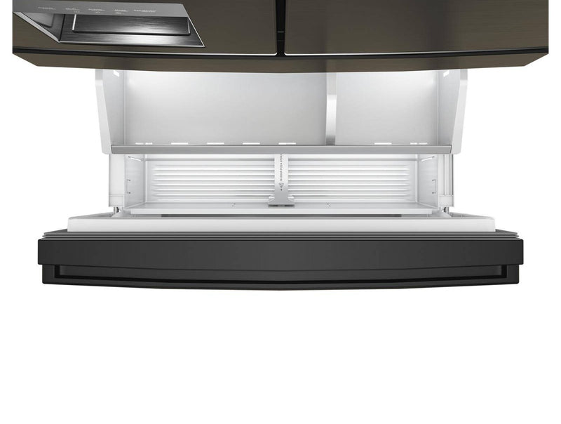 Whirlpool 36\" 22 Cu. Ft. True Counter Depth French Door Refrigerator – Black Stainless Steel - WRMC5036RV