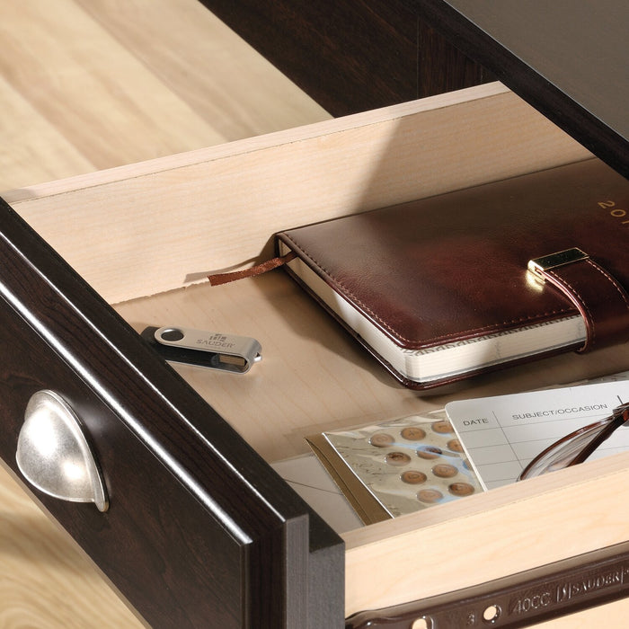 Murray 53” Traditional Lift Top Office Desk with Storage - Dark Brown