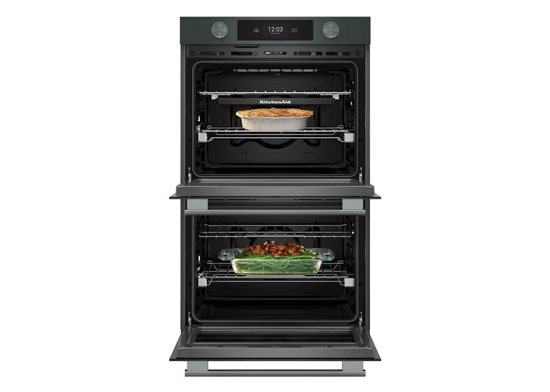KitchenAid 30\" Smart Electric Double Wall Oven with Intelligent Cooking Camera - Juniper - KOED930SJP