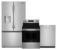 Whirlpool 3-Piece Kitchen Appliance Package – Fingerprint Resistant Stainless Steel