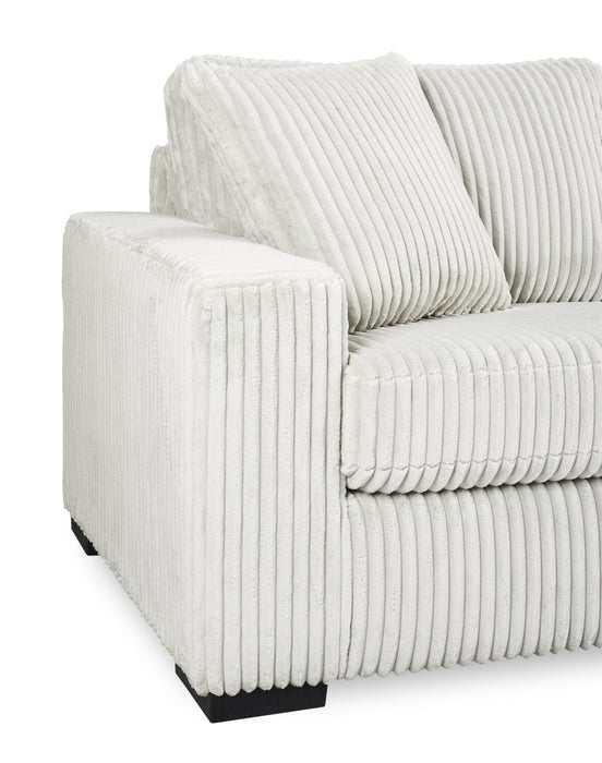 Willow 66\" Light Grey Fabric Loveseat with Track Arms and Reversible Seat and Back Cushions