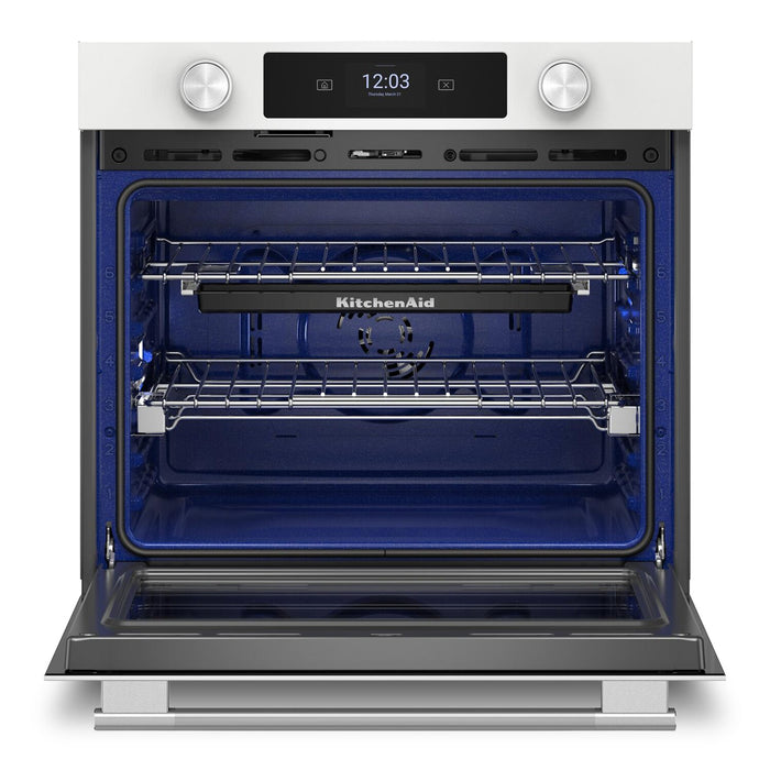 KitchenAid 30\" Smart Electric Single Wall Oven - White - KOES730SWH