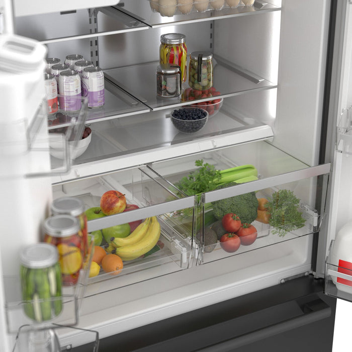 Bosch 21.6 Cu. Ft. French-Door Bottom Mount Refrigerator - Black Stainless Steel - B36CD52SNB