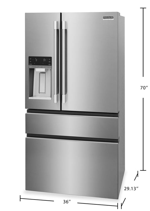 Frigidaire Professional 21 Cu. Ft. Counter-Depth 4-Door French Door Refrigerator - PRMC2290BF
