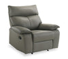 Matteo 42\" Genuine Leather Reclining Chair - Aviarah Grey