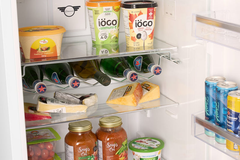 Unique Classic Retro 24\" 11 Cu Ft. Top Freezer Refrigerator – Marshmallow White - UNQ-310L W TM