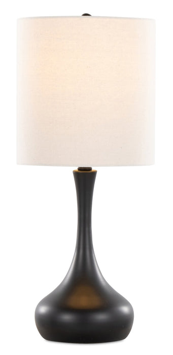 Polly 24\" Matte Black Metal 2-Piece Set, with Two Table Lamps 