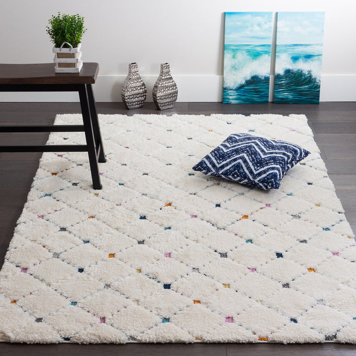Robin Multi-Colour Moroccan Shag Area Rug - 7'11\" x 10'10\"