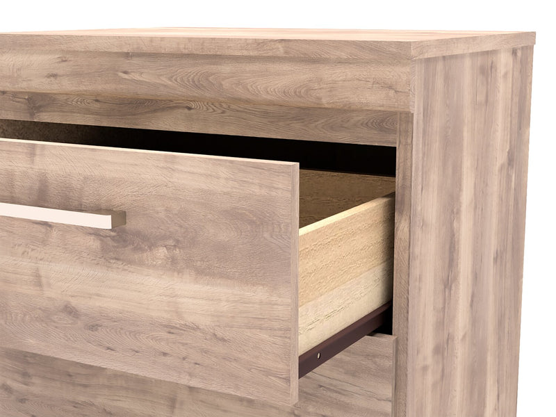 Oakley Bedside 2-Drawer Nightstand, 21\"W x 22\"H, Made in Canada - Natural