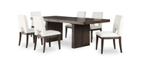 Zelda 7pc Dining Set with Table & 6 Chairs, 78-96