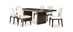 Zelda 7pc Dining Set with Table & 6 Chairs, 78-96