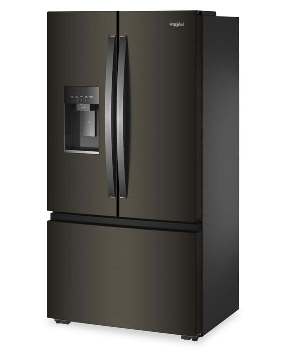 Whirlpool 36\" 23.4 Cu. Ft. French Door Refrigerator – Black Stainless Steel - WRFC5036RV