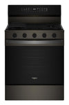 Whirlpool 5 Cu. Ft. Smart Gas Range with Air Fry and Self-Clean - Black Stainless Steel - WFGS7530RV