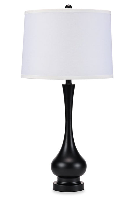 Maria 29.5\" Black Metal Table Lamp