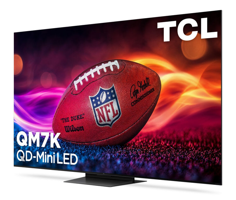 TCL 85\" QM7K QD Mini-LED QLED 4K UHD Smart Google TV (85QM7K) - 2025 Model