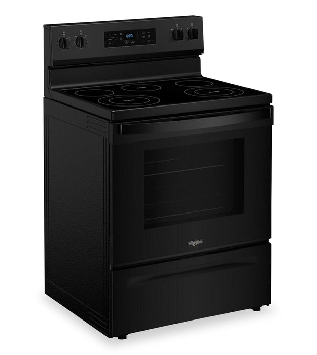 Whirlpool 30\" 5.3 Cu. Ft. Electric Range with 5 Elements - Black - YWFES3330RB