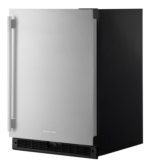 KitchenAid 24\" 5 Cu. Ft. Undercounter Refrigerator – Stainless Steel - KURR124SSB